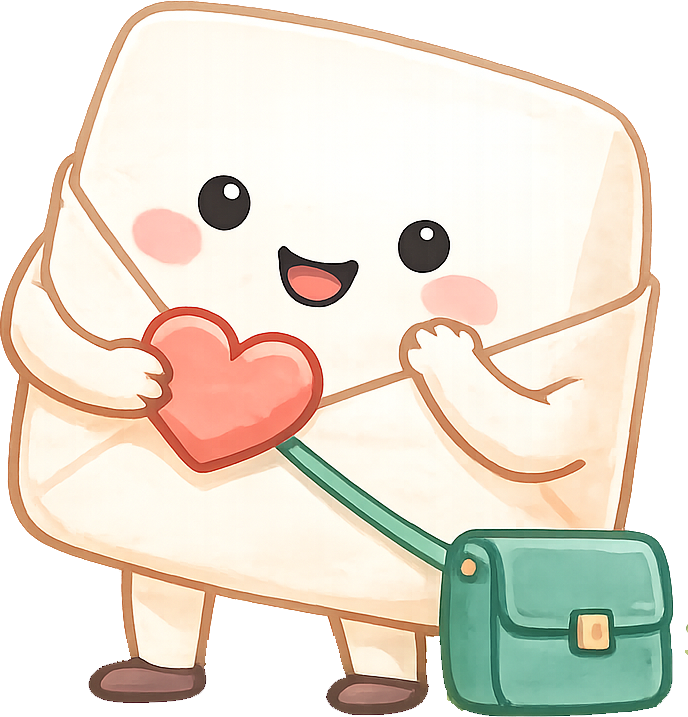 Cute delivery mascot